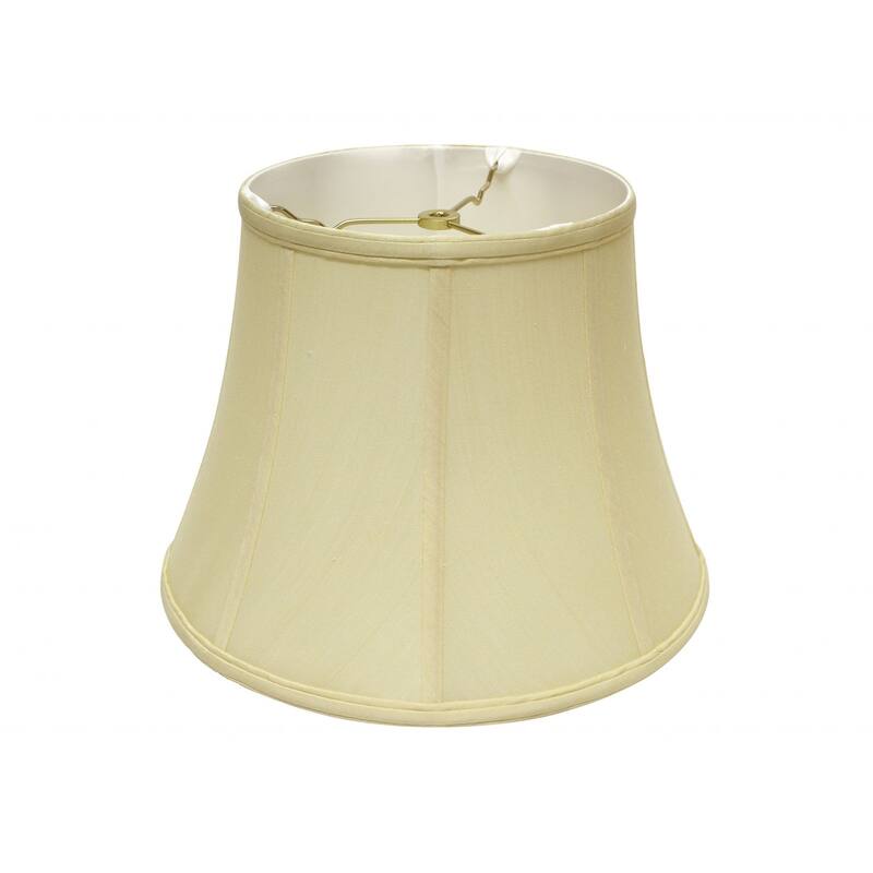 14" Antique White Altered Bell Monay Shantung Lampshade 14"x14"x11